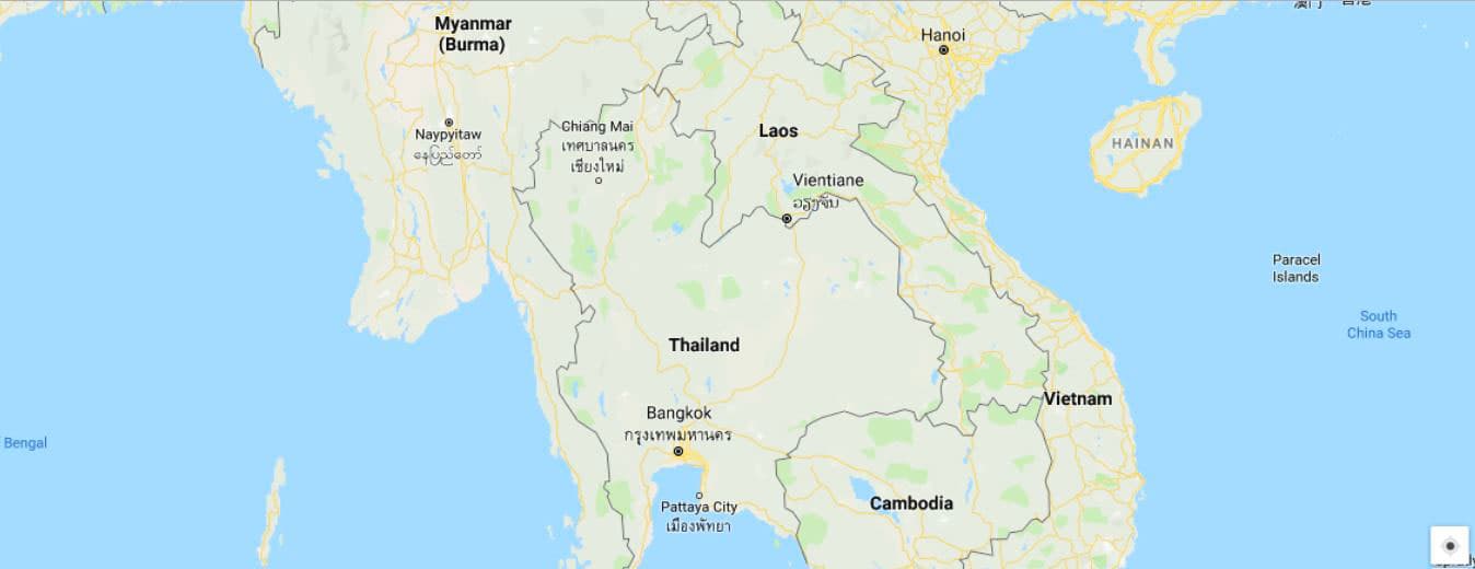 Vietnam, Cambodia, Laos, Myanmar